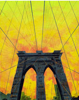 Brooklyn Bridge from the Landmarks Series by Terry Hayes
